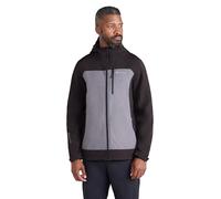 Mountain Warehouse Illuminate II Mens Softshell Jacket - IsoDry, Water-resistant & Windproof Coat with Reflective Details - For Spring Summer, Light rain & Outdoors Dark Grey M