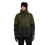 Mountain Warehouse Interstellar Mens Waterproof Padded Ski Jacket, Breathable, Taped Seams, Detachable Snow skirt - Best for Skiing, Sports, Walking Khaki XS