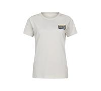 Mountain Warehouse Inverness Relaxed Womens Short-Sleeved T-Shirt - Cotton, UV Protect Max, Lightweight - Summer Adventures & Outdoors Beige Women's Size 16