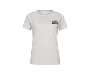 Mountain Warehouse Inverness Relaxed Womens Short-Sleeved T-Shirt - Cotton, UV Protect Max, Lightweight - Summer Adventures & Outdoors Beige Women's Size 16