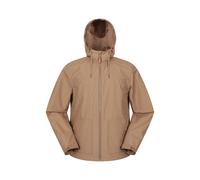 Mountain Warehouse 'Iona' Mens Softshell Jacket with Adjustable Hood & Cuffs Breathable Activewear Tan - Size X-Small