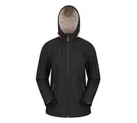 Mountain Warehouse Iona Womens Water Resistant Softshell Jacket - Breathable, Lightweight - For Spring Summer Black Women's Size 20