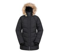 Mountain Warehouse Isla II Womens Long Down Jacket - Black - Black - Size: 22