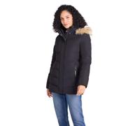 Mountain Warehouse Isla II Womens Long Down Jacket | Ladies Water Resistant Puffer Coat with Faux Fur Trim Hood, Warm & Comfy Thermal Tested -35 °C with Zipped Pockets for Winter