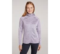 Mountain Warehouse 'IsoCool Dynamic Chakra' Womens Hoodie with Chin Guard Cosy Jacket Purple - Size 10 UK