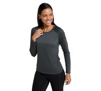 Mountain Warehouse IsoCool Dynamic Womens Top - Comfortable Ladies Tshirt, Long Sleeve Top, Lightweight, Fast Dry, Breathable - for Spring Summer, & Travelling Khaki Women's Size 14