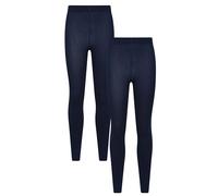 Mountain Warehouse Isotherm Brushed Womens Thermal Leggings Multipack - Lightweight Isotherm Pants, Warm & Cosy - Spring Summer, Outdoors, Travelling & Hiking Navy (2 Pack) S