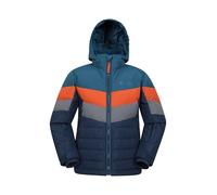 Mountain Warehouse Jasper II Kids Water Resistant Jacket - Breathable Coat with Snowskirt, Fleece Lining & Hood For Boys & Girls - Best for Skiing & Winter Sports Medium Grey Kids Size 9-10 Years