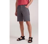 Mountain Warehouse Jungle Mens Trekking Shorts - Cotton Polyester Pants with Lots of Pockets & Elastic Waistband - Spring Summer, Beach, Walking & Outdoors Charcoal Men's W32