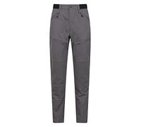 Mountain Warehouse Jungle Mens Trekking Trousers - Water-Resistant, UV Protect, Elastic Waistband, Bottoms - Best for Spring Summer, Walking, Hiking, Outdoors & Trekking Charcoal Men's W28