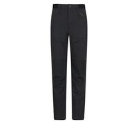 Mountain Warehouse Jungle Mens Trekking Trousers - Water-Resistant, UV Protect, Elastic Waistband, Bottoms - Best for Spring Summer, Walking, Hiking, Outdoors & Trekking Black Men's W34