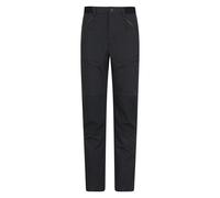 Mountain Warehouse 'Jungle' Mens Trekking Trousers Sun Protection Water Resistant Pants Black Cotton - Size 28 inch