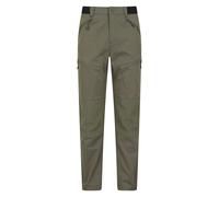 Mountain Warehouse 'Jungle' Mens Trekking Trousers Sun Protection Water Resistant Pants Khaki Cotton - Size 34 inch