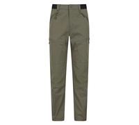 Mountain Warehouse Jungle Mens Trekking Trousers - Water-Resistant Bottoms, UV Protect & Elastic Waistband Pants - Spring Summer, Outdoors & Trekking Khaki (Trekking Short) Men's W38