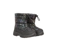 Mountain Warehouse Caribou Toddler Unisex Snow Boots - Snow Proof, Padded Insulation, Drawcord, Deep lugs - Best for Winter Skiing, Sports, Walking & Outdoors Iridescent (Printed) Kids Shoe Size 9