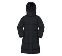 Mountain Warehouse Juniper Kids Water Resistant Padded Jacket - Warm & Comfortable, Detachable Hood, Girls & Boys Coat - Rain, Walking, Hiking, Outdoors Black Kids Size 5-6 Years