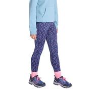 Mountain Warehouse Kayleigh Girls Leggings - Quick Wicking Kids Tights, Soft Childrens Pants, Stretchy Jeggings, Space Dye Design - for, Running, Walking & Sports Indigo Kids Size 5-6 Years