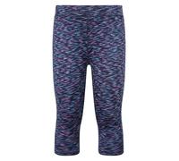 Mountain Warehouse Kayleigh Space Dye Kids Cropped Leggings - Stretchy Pants with Moisture Wicking, Elastic Waistband - Spring, Walking, Hiking & Outdoors Indigo Kids Size 5-6 Years