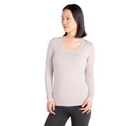 Mountain Warehouse Keep The Heat Isotherm Womens Round Neck Top -Lightweight Ladies Baselayer, Breathable Underlayer, Warm -Best for Winter, Skiing, Snowboarding Light Beige Women's Size 16