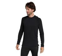 Mountain Warehouse Keep The Heat Mens Thermal Top - Lightweight, Isotherm & Moisture Wicking Baselayer - Winter Camping, Outdoors, Travelling & Hiking Black 4XL