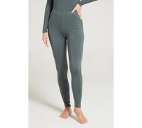 Mountain Warehouse 'Keep The Heat' Womens Base Layer Pants Winter Skiing Trousers Khaki - Size 10 UK