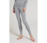 Mountain Warehouse Keep The Heat Womens Baselayer Pants - Isotherm, Quick Dry & Moisture Wicking Ladies Leggings - Spring Summer, Outdoors, Travelling & Hiking Light Grey Women's Size 14