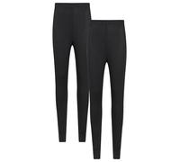 Mountain Warehouse Keep The Heat Womens Baselayer Pants - Isotherm, Quick Dry & Moisture Wicking Ladies Leggings - Spring Summer, Outdoors, Travelling & Hiking Black Women's Size 8