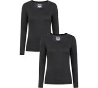 Mountain Warehouse Keep The Heat Women's Top Ladies Soft Long Sleeve Tee 2 Pack