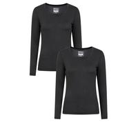 Mountain Warehouse Keep The Heat Women's Top Ladies Soft Long Sleeve Tee 2 Pack