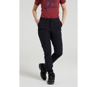 Mountain Warehouse Kesugi Womens Trekking Trousers - Slim Fitted Pants, 4 Way Stretch, DWR Treatment, Flexible, Cosy - Best for Hiking, Camping, Travelling & Outdoors Black Women's Size 8