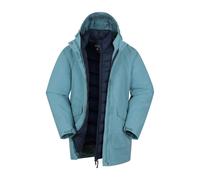 Mountain Warehouse Kids Alaskan 3 in 1 Waterproof Jacket - Teal - 9-10 Years - Teal - 100% Polyamide