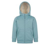 Mountain Warehouse Kids Alpine II Full Zip Hoodie - Teal - 11-12 Years - Teal - 100% Polyester