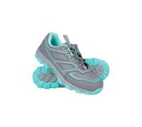 Mountain Warehouse Kids Approach Running Trainers - Charcoal - 3 UK - Charcoal - 40% Synthetic/30% Textile/10% Phylon/10% EVA/10% Mesh