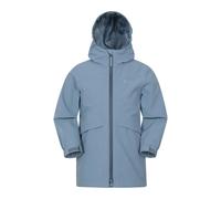 Mountain Warehouse Kids April Waterproof Jacket - Blue - 11-12 Years - Blue - 100% Mixed