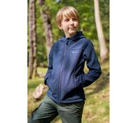 Mountain Warehouse Kids Arctic Borg Lined Soft Shell Jacket - Dark Blue - 3-4 Years - Dark Blue - 93% Polyester/7% Elastane