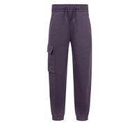 Mountain Warehouse Kids Avery Brushed Back Jogging Bottoms - Berry - 5-6 Years - Berry - 80% Cotton/20% Polyester