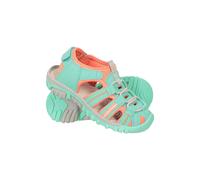 Mountain Warehouse Bay Kids Shandals - Neoprene Lined Sandal Shoes with Adjustable Straps - For Walking, Travelling & Outdoors Turquoise Kids Shoe Size 10