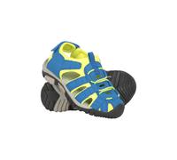 Mountain Warehouse Bay Kids Shandals - Neoprene Lined Sandal Shoes with Adjustable Straps - For Walking, Travelling & Outdoors Lime Kids Shoe Size 9