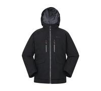 Mountain Warehouse Kids Blizzard Extreme Waterproof Ski Jacket - Black - 7-8 Years - Black - 100% Polyester