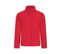 Mountain Warehouse Kids Camber II Full Zip Fleece Jacket - Dark Red - 3-4 Years - Dark Red - 100% Polyester