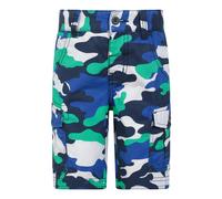 Mountain Warehouse Kids Camo Cargo Shorts - Bright Blue - 11-12 Years - Bright Blue - 100% Cotton