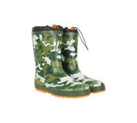 Mountain Warehouse Kids Camo Winter Wellington Boots - Khaki Green - 12 UK Child - Khaki Green
