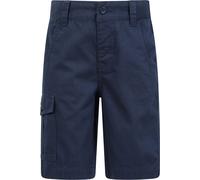 Mountain Warehouse Cargo Kids Shorts - 100% Cotton Pants, Adjustable Waistband, Soft Childrens Shorts, Pockets, Easy Care - Spring Summer, Camping, Travelling Navy Kids Size 7-8 Years