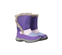 Mountain Warehouse Kids Caribou Adaptive Snow Boots - Purple - Purple - 2 UK