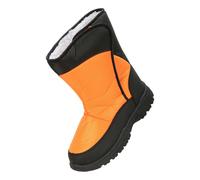 Mountain Warehouse Kids Caribou Adaptive Striped Snow Boots - Orange - 11 UK Child - Orange