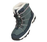 Mountain Warehouse Kids Comet Waterproof Snow Boots - Green - Green - 13 UK Child