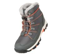 Mountain Warehouse Kids Comet Waterproof Snow Boots - Grey/Orange - 11 UK Child - Grey/Orange