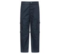Mountain Warehouse Kids Convertible Active Trousers - Navy - 3-4 Years - Navy - 65% Polyester/35% Cotton