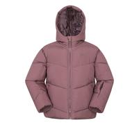 Mountain Warehouse Kids Cortina Water Resistant Padded Ski Jacket - Dark Pink - 7-8 Years - Dark Pink - 100% Polyester