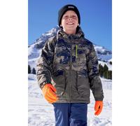 Mountain Warehouse Kids Cosmos Water Resistant Ski Jacket - Dark Green - 7-8 Years - Dark Green